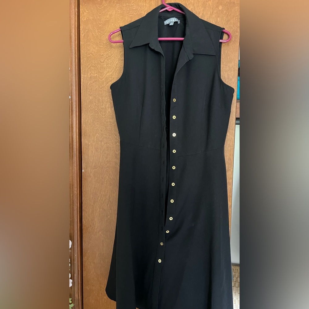 Sharagano black dress